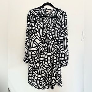 Banana Republic Dress, size 14, black and white pattern